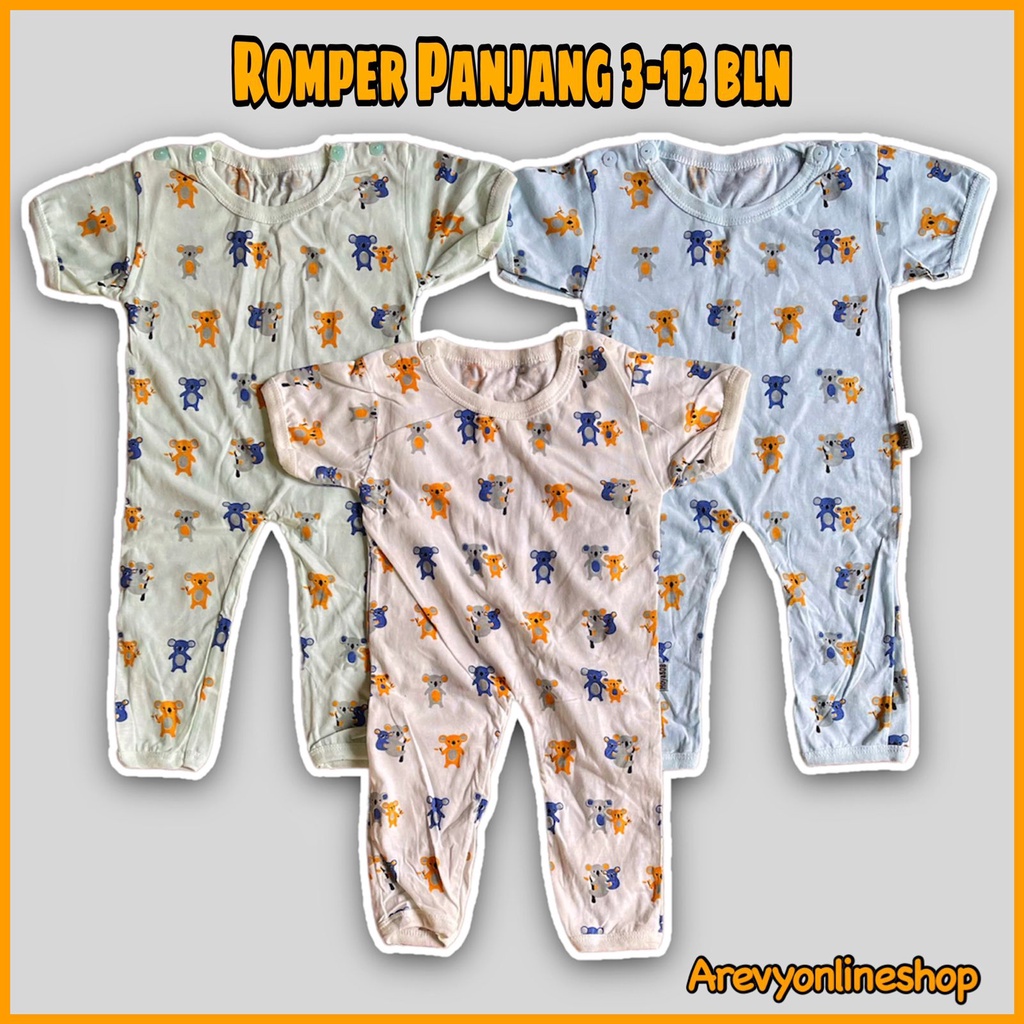 Romper Bayi 3-12 Bulan Kodok Panjang Bahan Katun Adem Jumper Baby Baju Bayi Arevyonlineshop