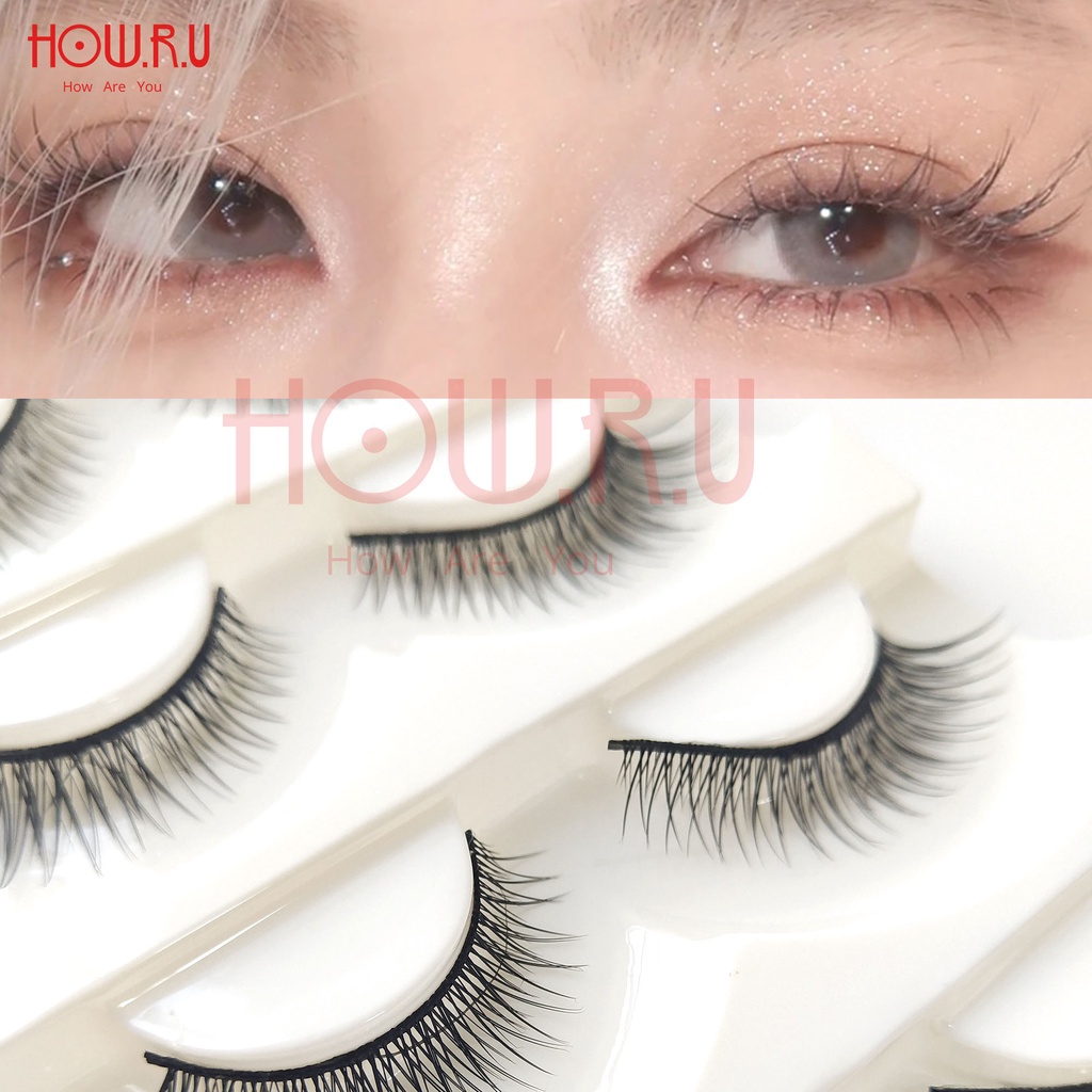 HOW.R.U | Bulu Mata Palsu Natural Sudah Include Lem 4 jenis