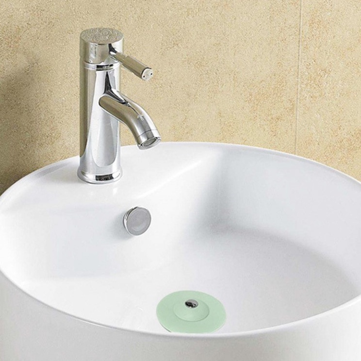 Penutup Lubang Saluran Air Kamar Mandi Dapur Saringan Wastafel Sink Bathtub Silicone Satu7an RT-25-PW