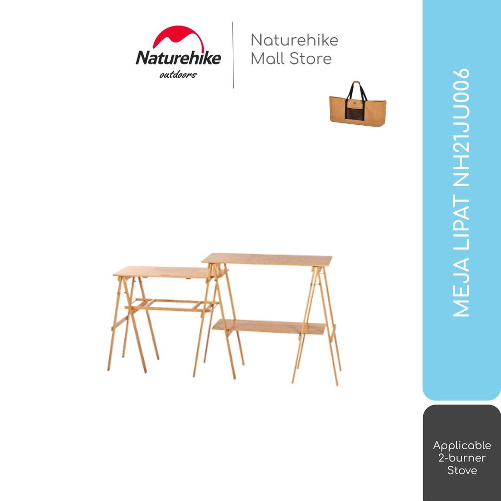 MEJA LIPAT KOMPOR KAYU PORTABLE CAMPING OUTDOOR NATUREHIKE NH21JU006