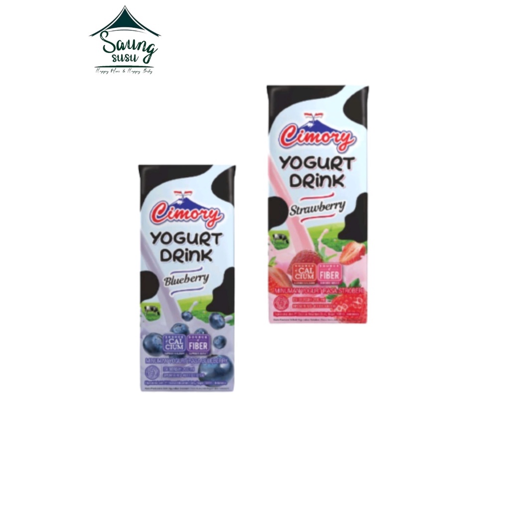 

Susu Cimory UHT Yoghurt Drink Strawberry dan Blueberry 200 ML / Saung Susu