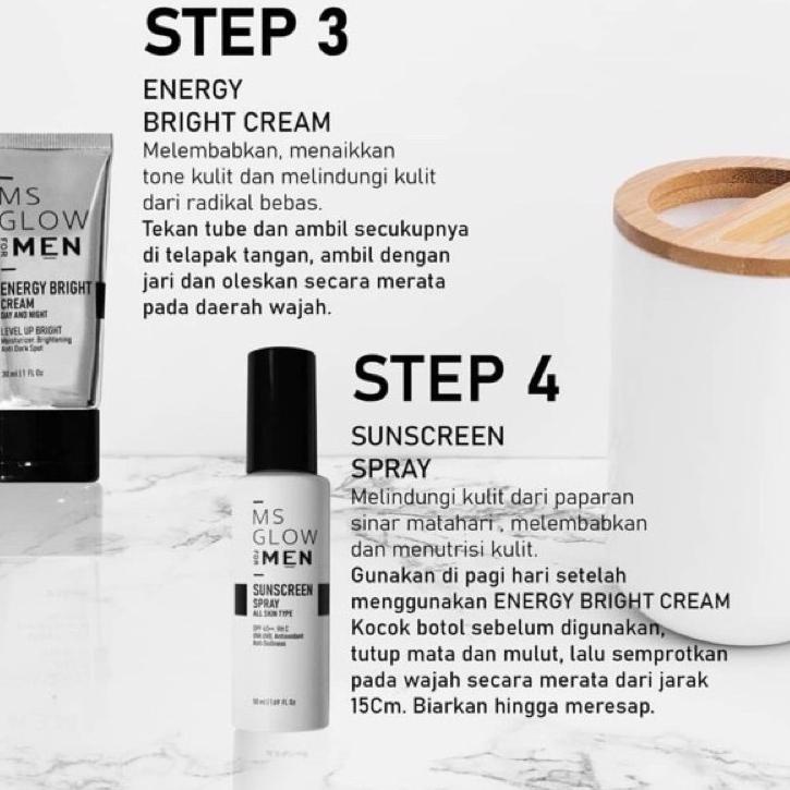 ➫zz Ready Stock Ms Glow Men Energy Bright Cream Mosturizer 82 ➫