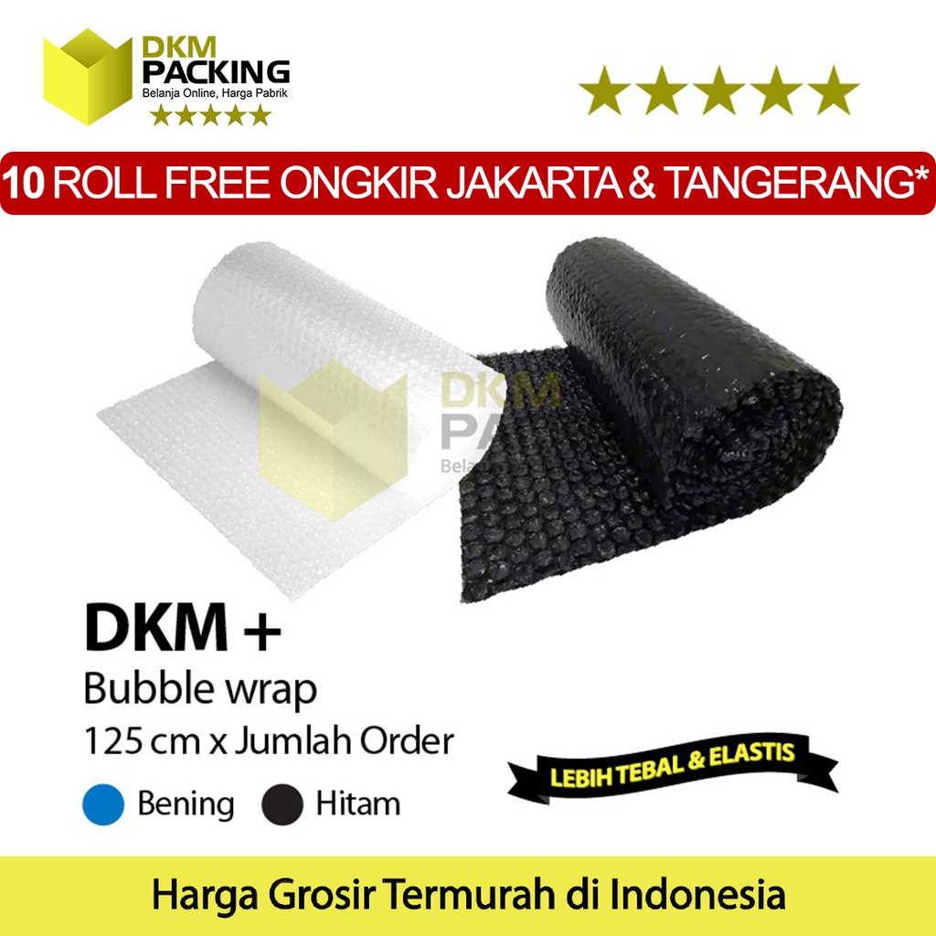 

Plastik Bubble Wrap ECERAN (125CM x JUMLAH METER) DKM PLUS MURAH /METERAN