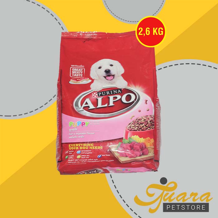 Makanan Anjing Alpo Puppy Beef 2,6 kg