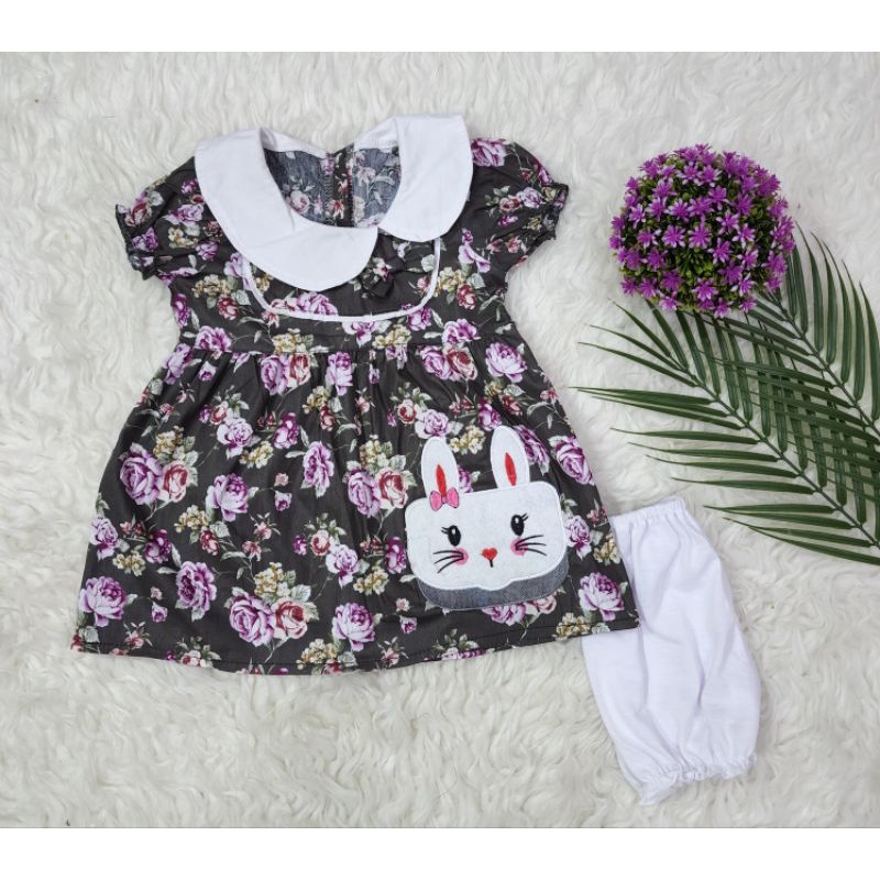 Baju bayi perempuan set dress baby girl