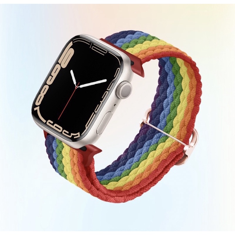 Strap Apple Watch Nilon Colors 7 SE 6 5 4 3 2 1 Series Tali Pengikat Apple Watch Nilon All Type Seri 7 SE 6 5 4 3 2 1 Nilon Strap Apple Watch