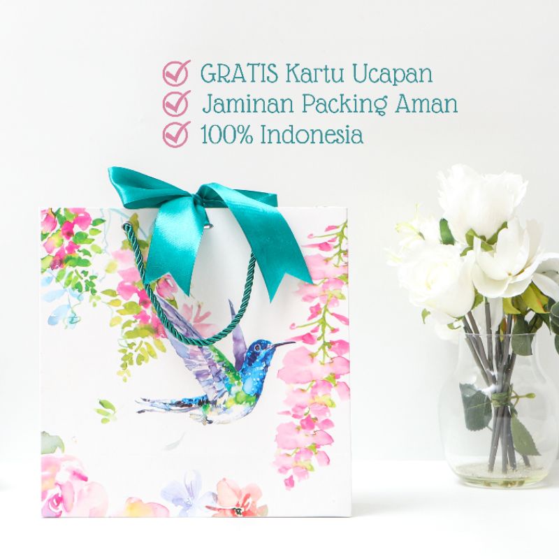 

paperbag paper bag 25 x 25 cm premium gratis kartu ucapan