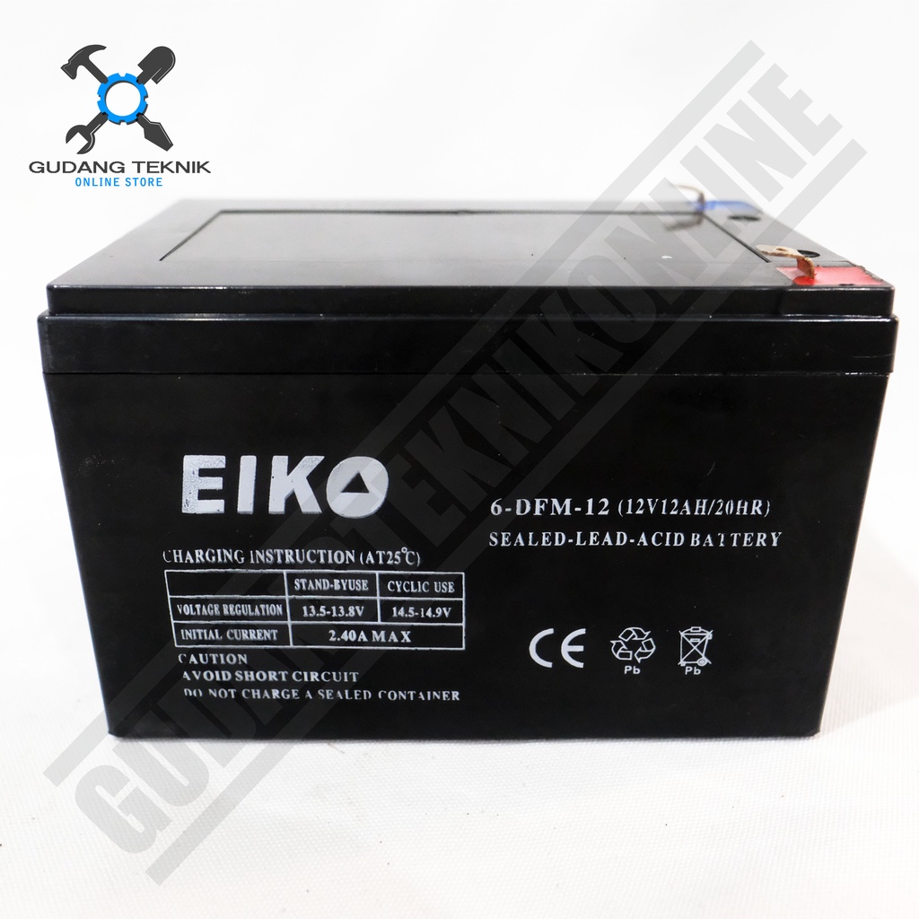 BATERAI Aki 12A 12V Sprayer Hama Elektrik EIKO DRAGON / Accu Baterai 12 Ah 12 Volt DRAGON EIKO