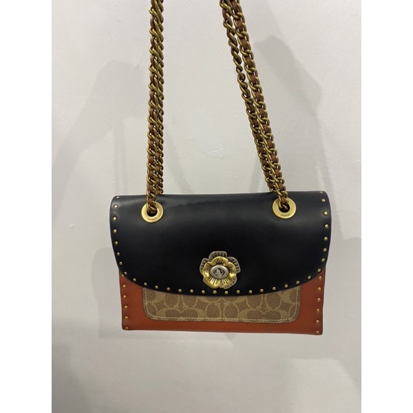 tas coach parker 26 in sig black multi with riverts