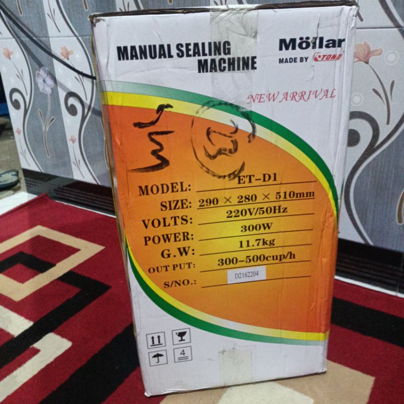 mesin cap pres gelas mollar