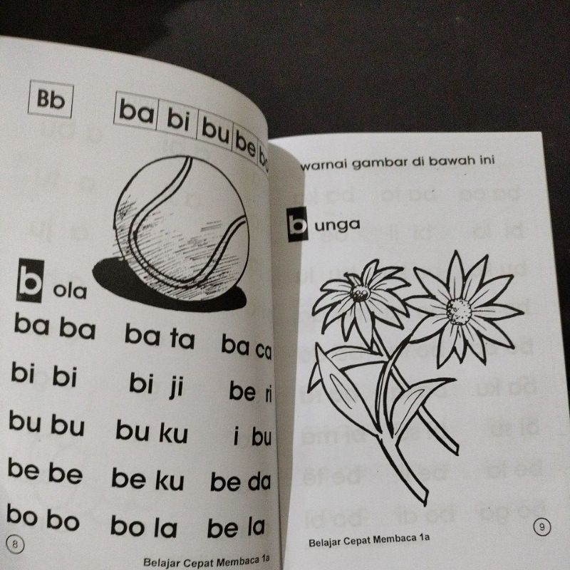 buku belajar cepat membaca 1a dan 1b 32 halaman 15x24cm
