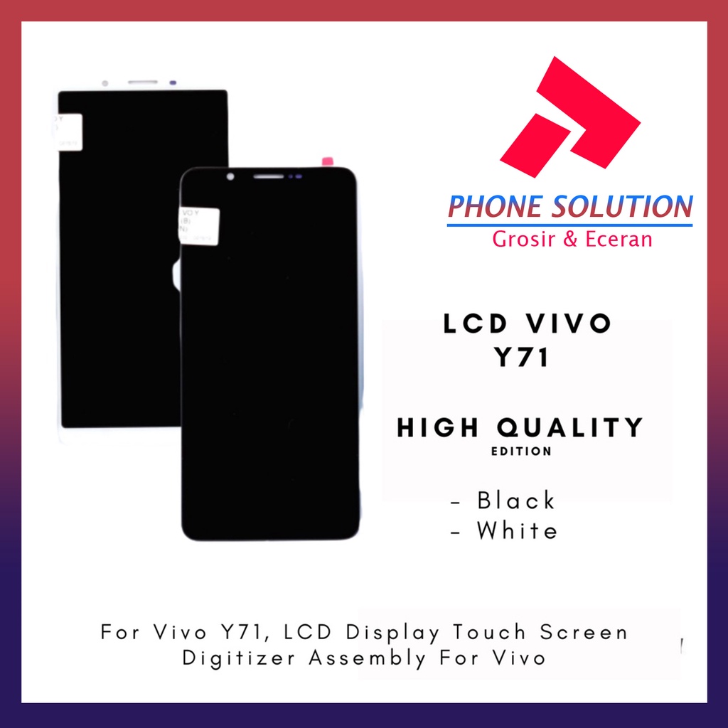 LCD Vivo Y71 ORIGINAL 100% Fullset Touchscreen // Supplier LCD Vivo - Garansi 1 Bulan