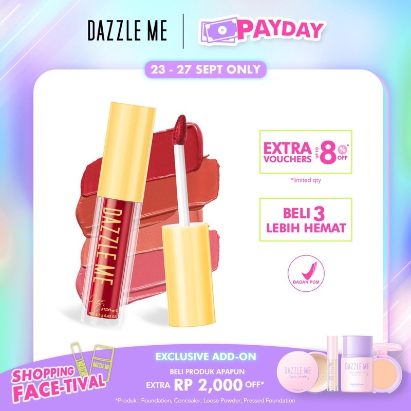 Dazzle Me Velvet Matte Lip Cream Waterproof | Lipcream