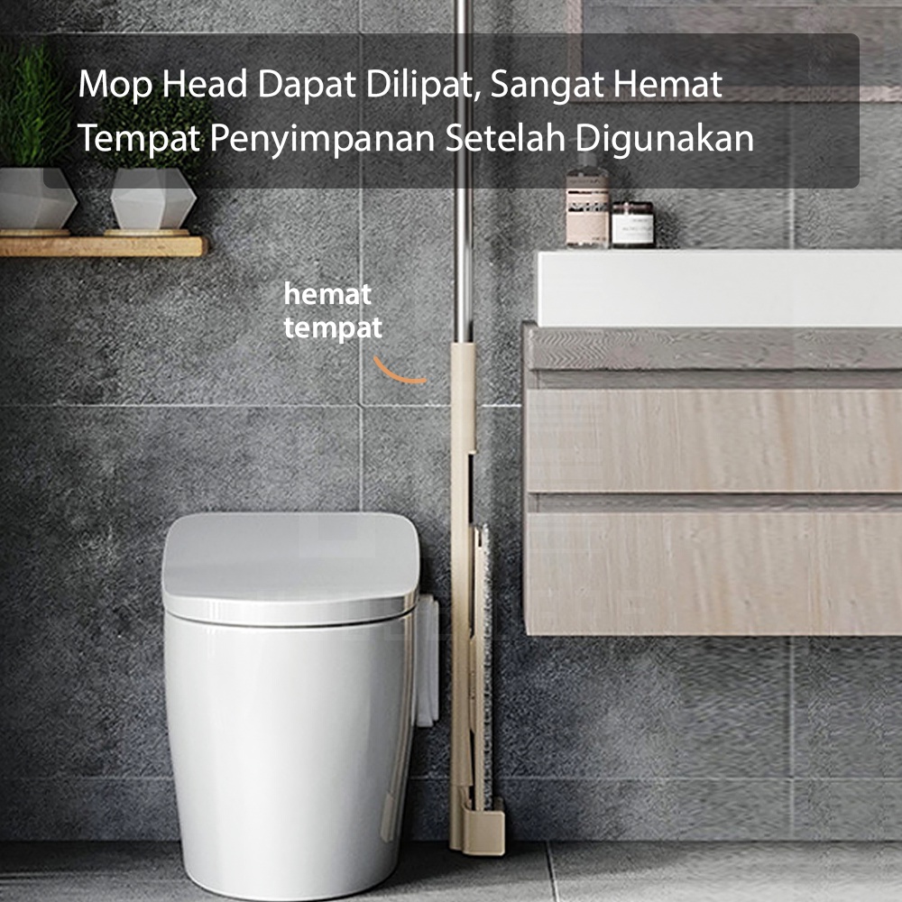 HUGO Alat Pel Lantai Ultra Mop Acline - Pel Lantai Tarik Cream Handsfree