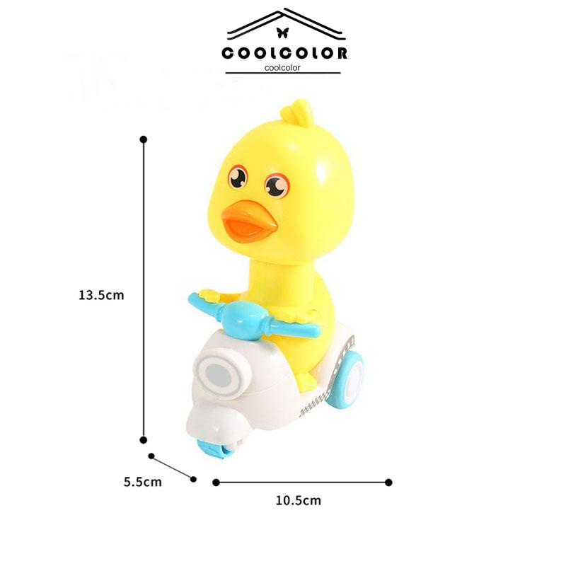 COD❤️Mobil Pull-back Bebek Kuning Kecil Tipe Dorong Mobil Mainan Anak Laki-laki Perempuan- cl