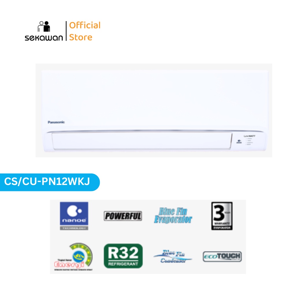AC PANASONIC 1.5PK STANDART CS PN 12 WKJ