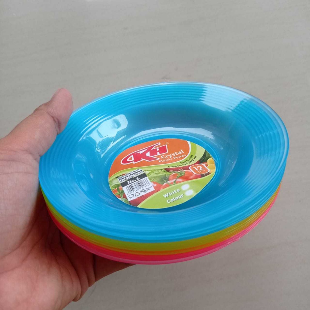 1 Lusin Piring Kecil Tatakan Gelas / Piring Kue Piring Lepek / Piring Plastik Mini