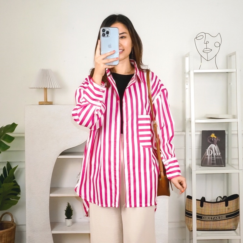 AFI - EC - Venya Oversize Stripe Shirt XXL