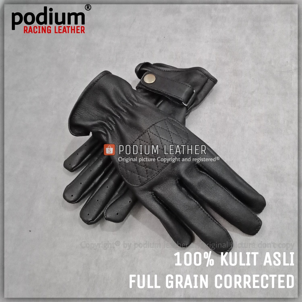 SARUNG TANGAN KULIT MOTOR ASLI WANITA PRIA GARUT PANJANG FULL FINGER ORIGINAL ASLI 100% DOMBA MUSIM 