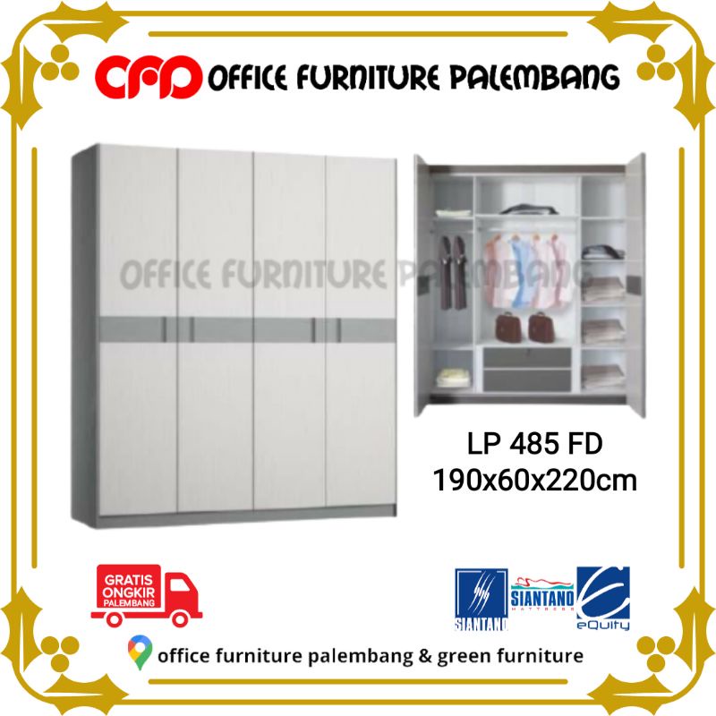 lemari pakaian siantano LP 485 FD lemari baju 4 pintu jumbo