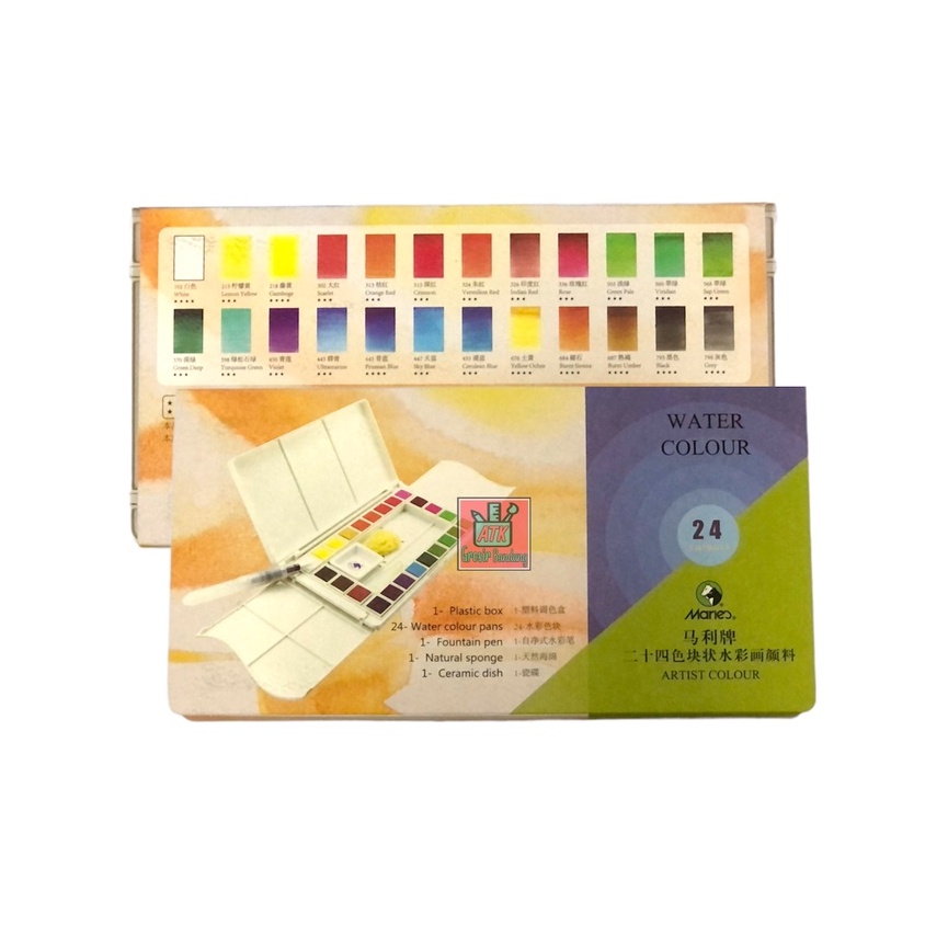 

Water Colour 24 Warna Maries #W-4024 / Cat Air Artist Colour 24 Warna – SHAGB
