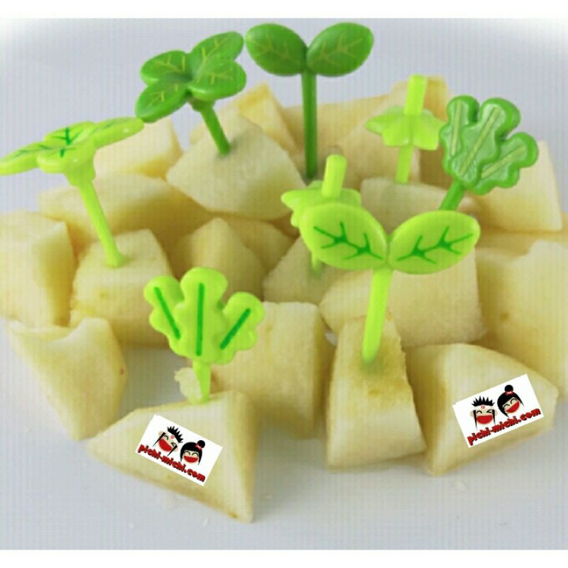 TUSUK BENTO FOODPICKS DAUN BUAH BEKAL ANAK