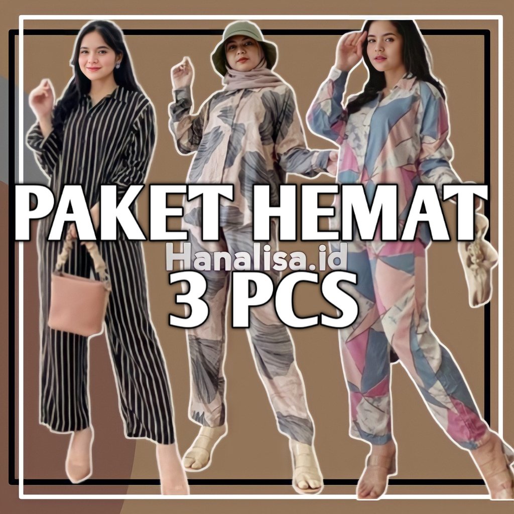 3 PCS PAKET HEMAT ONE SET RAYON