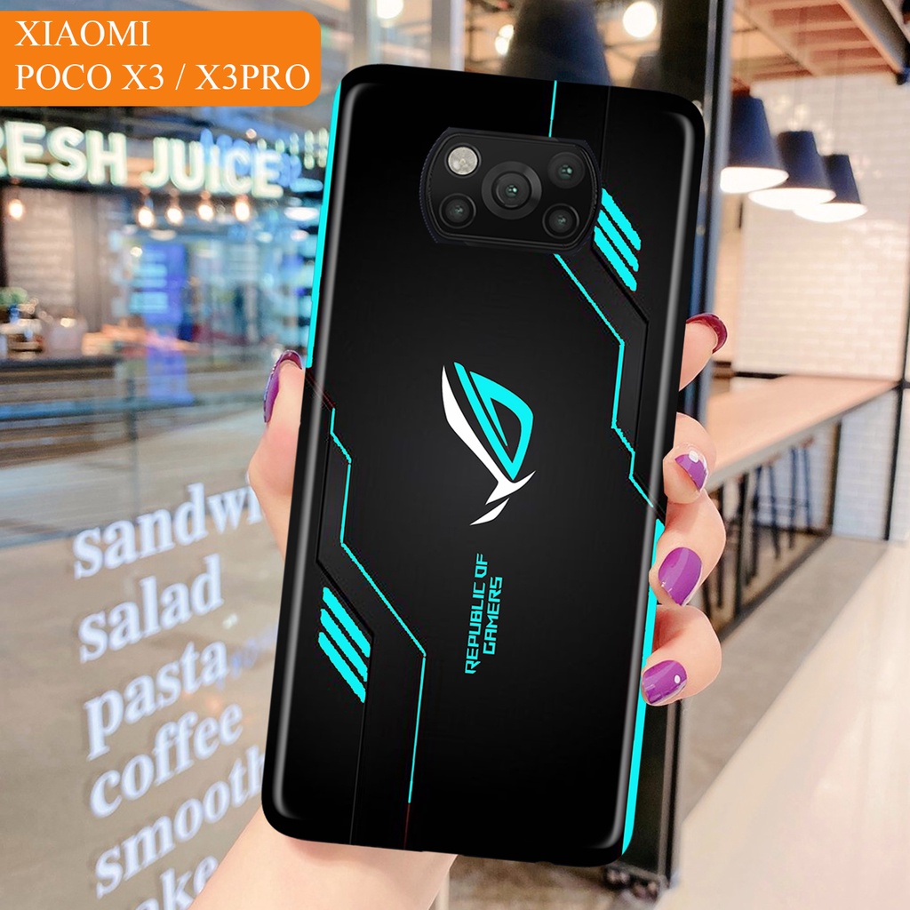 [H129] Case XIAOMI POCO X3 X3PRO - Fashion Case Motif GAMERS ROG - XIAOMI POCO M4 PRO X3 NFC REDMI N