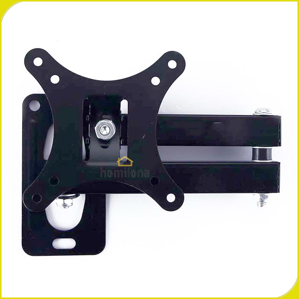 Bracket TV 10-26 Inch Swivel Telescopic 1.8m Thick 100x100 Pitch Taffware X100A Black