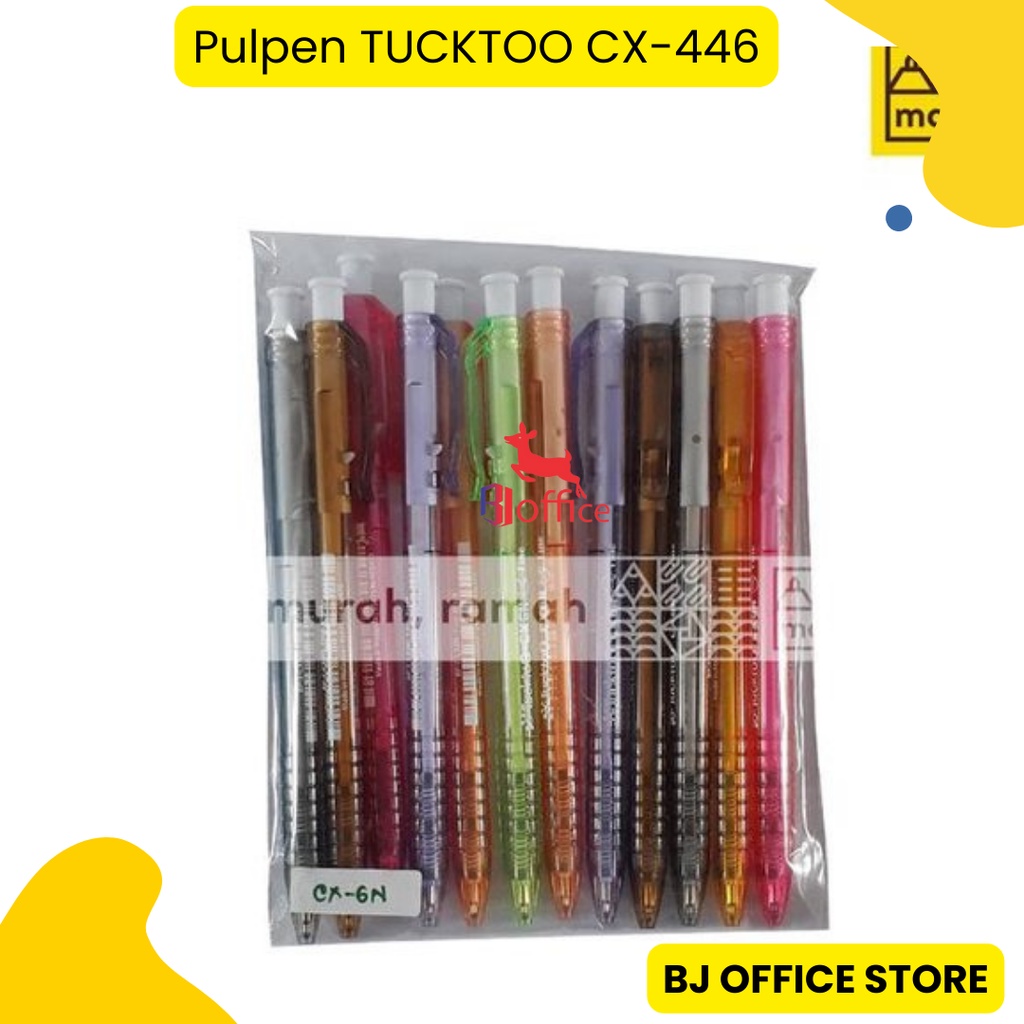 Tucktoo Pulpen CX-446 1 Set Tinta Hitam