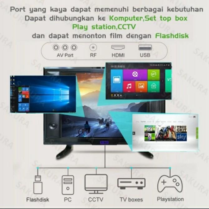 Sakura Promo DV3 T2 Digital TV LED 25 inch Televisi Digital Murah