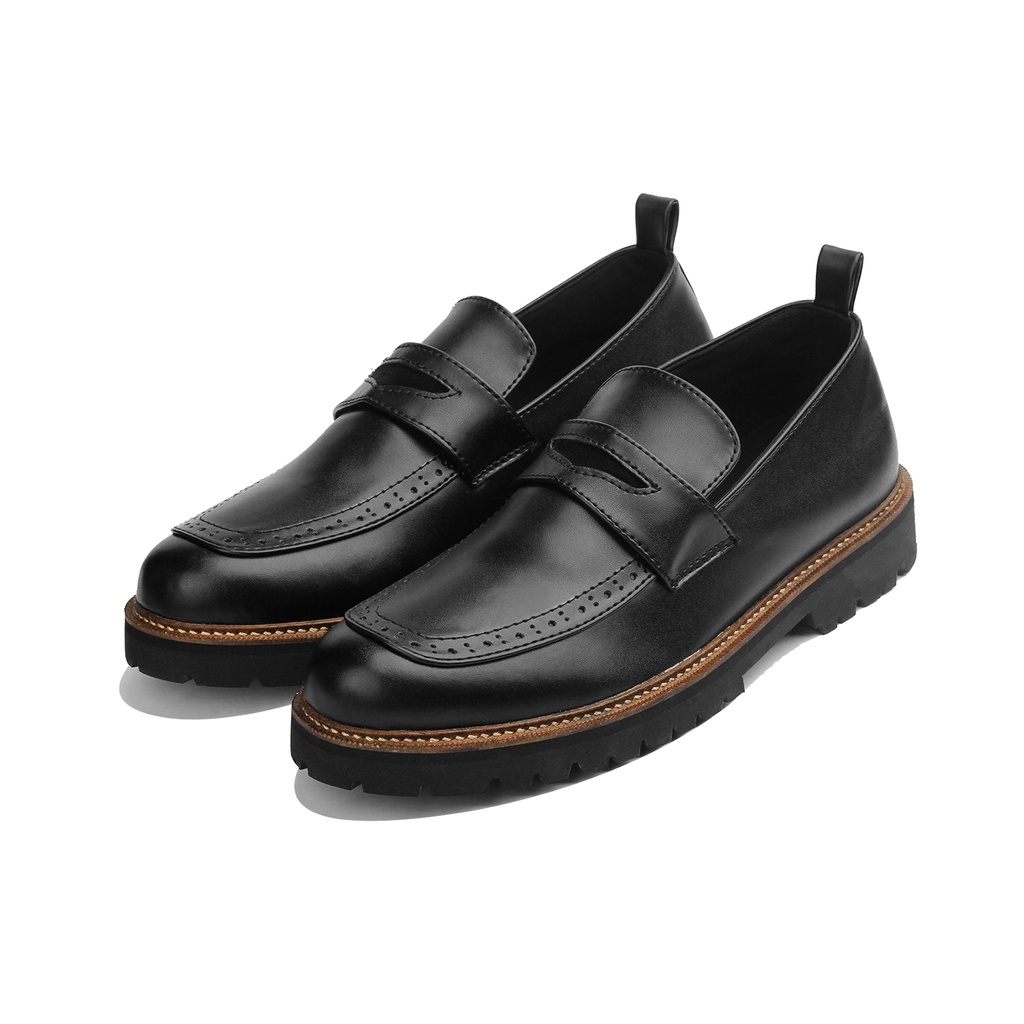 Sepatu Kantor Formal Giant Flames Eldar Black