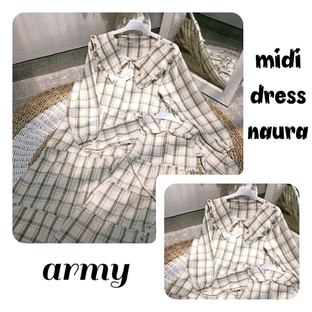 midi dress crincle ibu dan anak usia 3-6th / gamis remaja tanggung