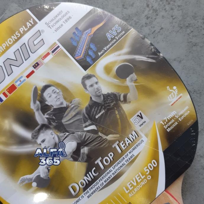 TERBARU Donic Schildkrot Top Team 500 Bat Bet Pingpong Tenis Meja
