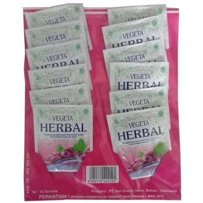 Vegeta Herbal Rasa Anggur Per Sachet