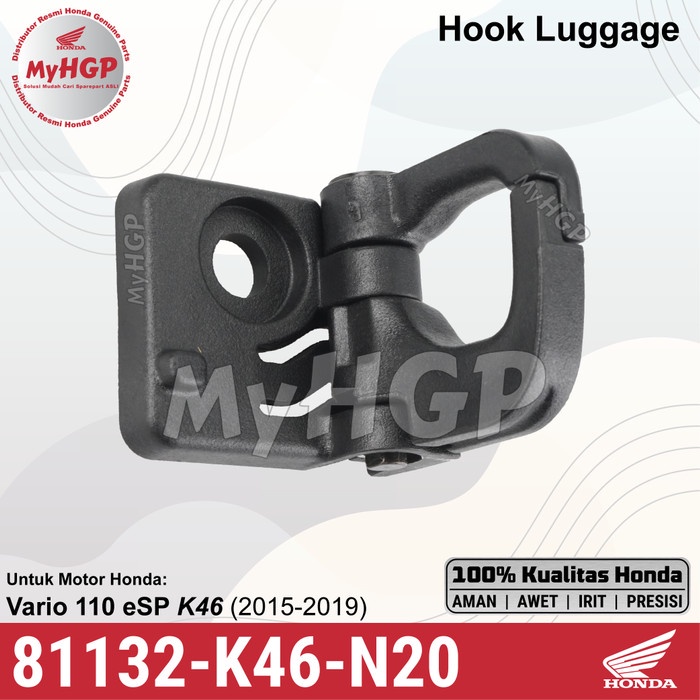 81132-K46-N20 Hook Luggage Vario 110 eSP Gantungan Barang 81132K46N20