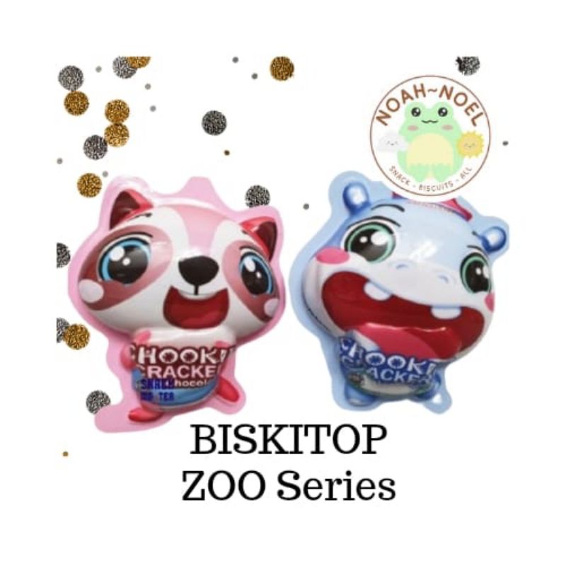 

NN - BISKITOP Zoo Cookies 30gr rasa Cokelat Vanila Biskuit cemilan anak enak murah