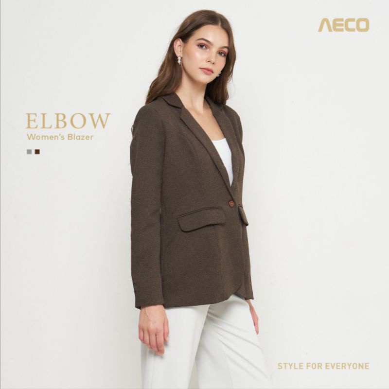 Blazer Kerja Wanita WOMAN ELBOW COKLAT