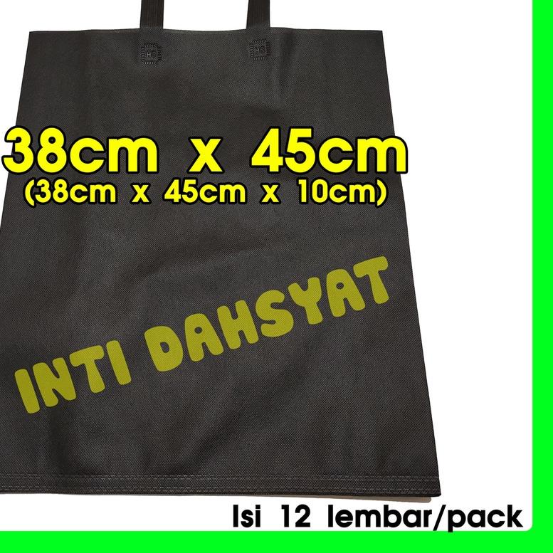 

Tas Spunbond Goodie Bag Non Wooven Handle Lipat Samping 38x45+10 (isi 12lembar/Lusin) Tas Sembako Besar PALING MURAH