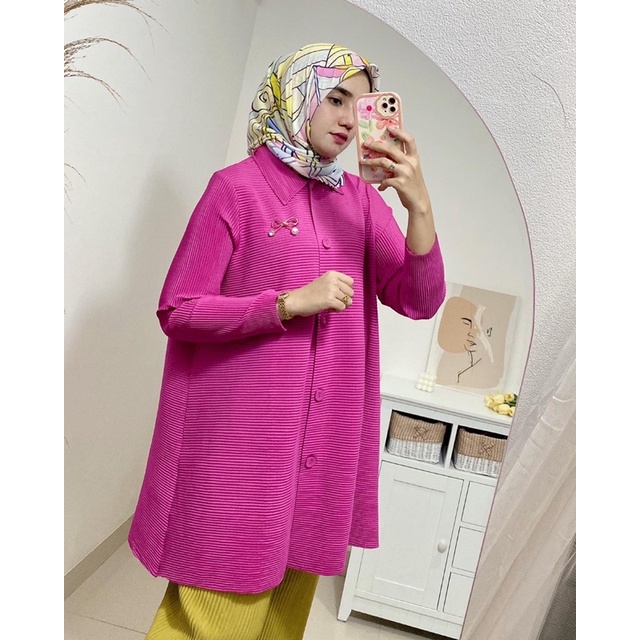 Tasyi pleats tunik / tunik plisket premium