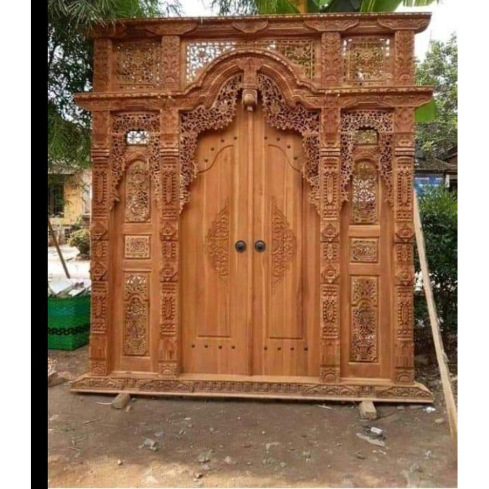 PINTU GEBYOK PINTU RUMAH PINTU UTAMA PINTU UKIR JATI