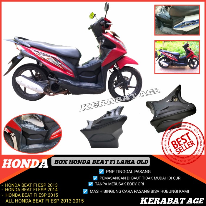 Box Depan Tengah Beat Fi Honda 2013-2014 Aksesoris Custom