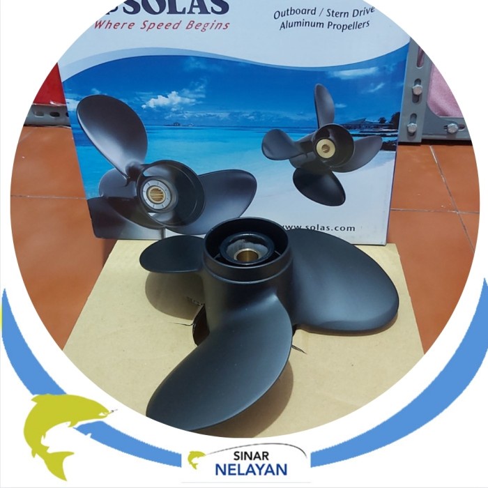 Propeller mesin tempel Yamaha 15pk pitch 8 aluminium