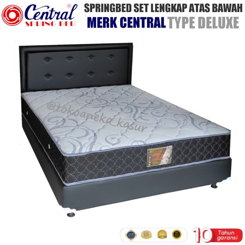KHUSUS DENPASAR-BALI.Springbed Full Set Lengkap Merk Central Type Deluxe