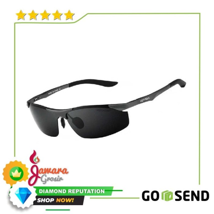 Veithdia Kacamata Pria UV Polarized - 6529 Hitam