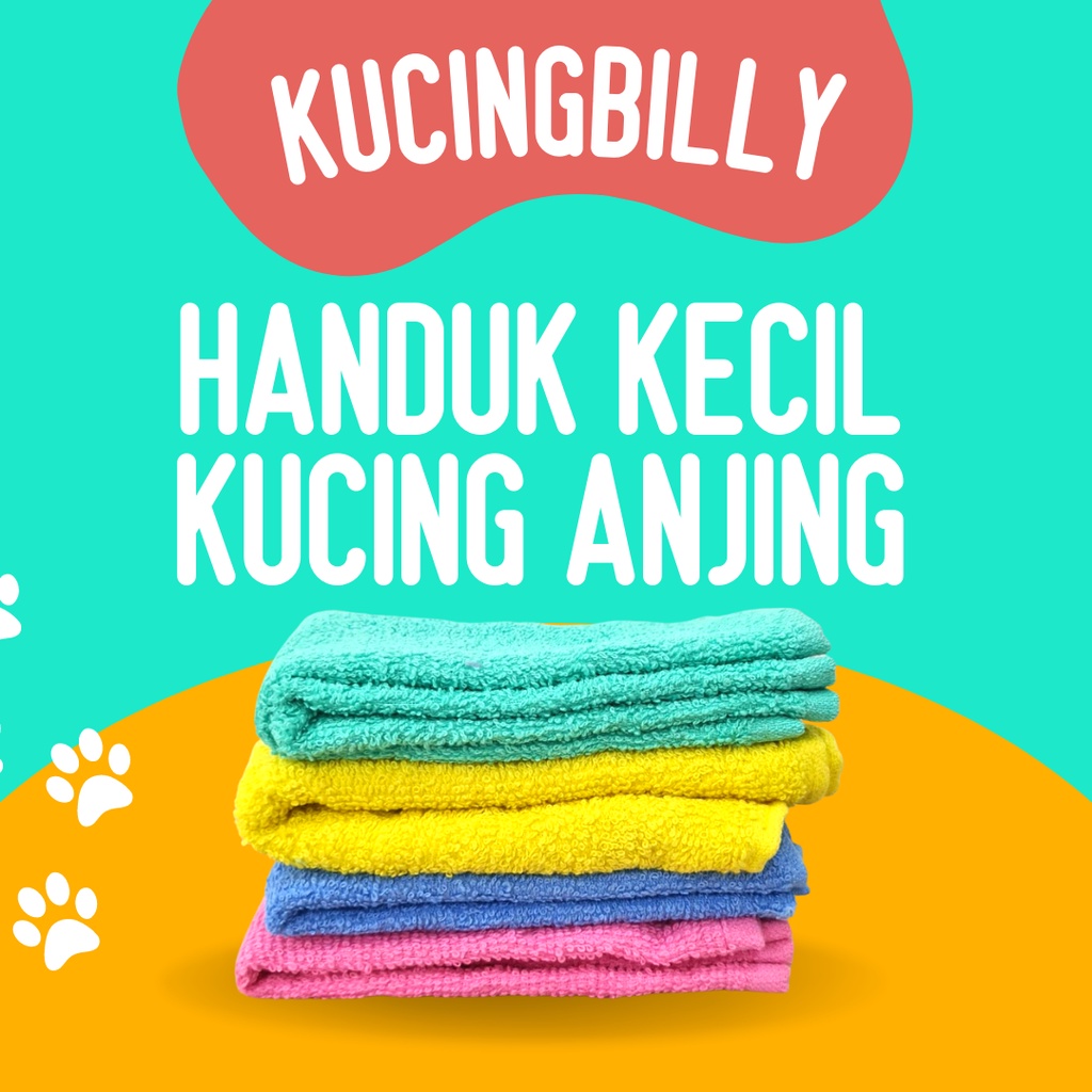 Handuk kecil grooming kucing anjing