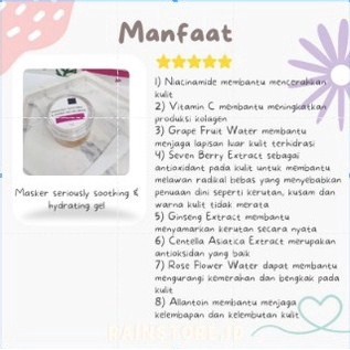 PROMO (COD) MASKER HERBALISM MUGWORT / SERIOUSLY SOOTHING HYDRATING GEL