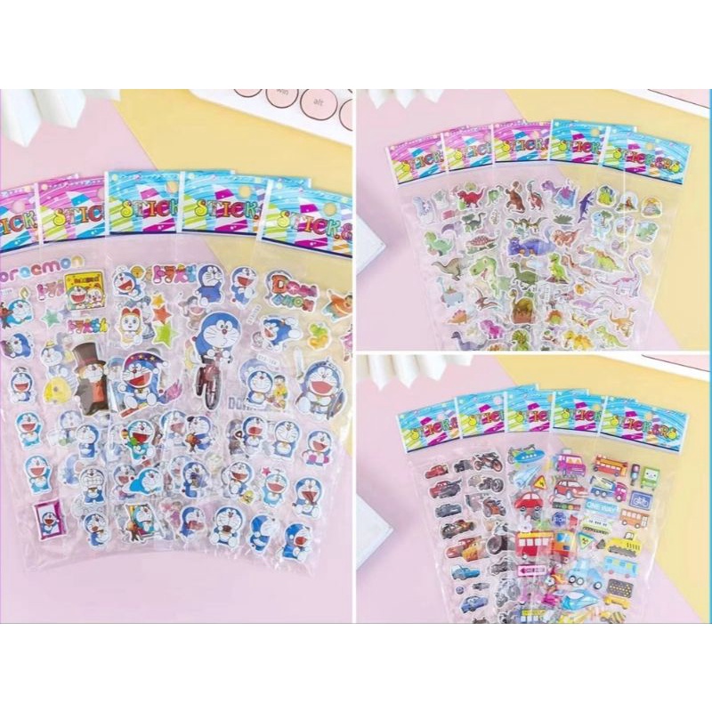 

Stiker Timbul Anak - Stiker Karakter Anak Cowo Cewe - Stiker 3D Mainan Tempelan - Stiker Princess mobil