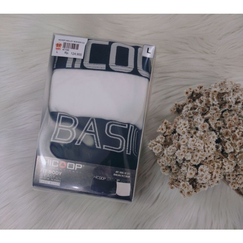 HICOOP CELANA DALAM PRIA BOXER KATUN SPANDEX JUMBO UNDERWEAR