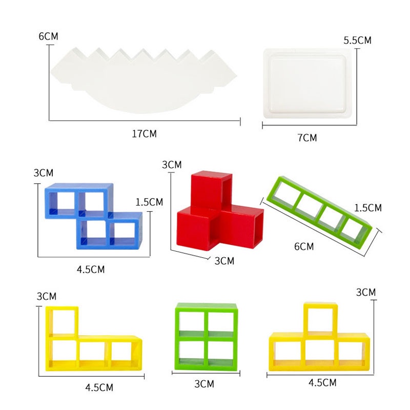 Mainan Edukasi Susun Balok Tetra Tower Tetris Balance Untuk Anak